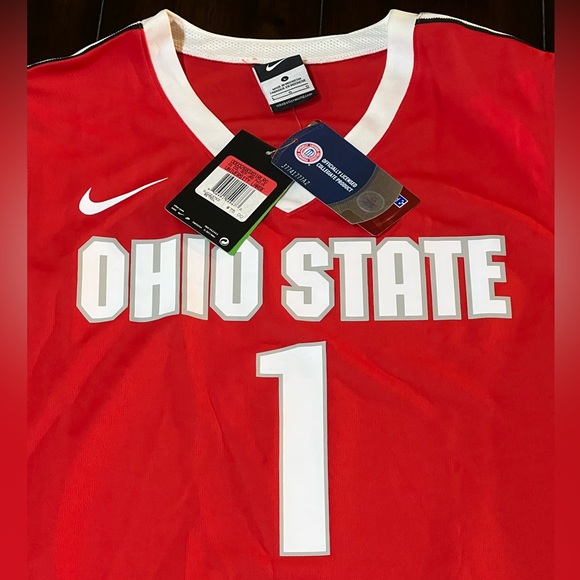 RARE 2015 NWT NIKE DRI-FIT ELITE OHIO STATE BUCKEYES JERSEY #1 MENS LARGE - Picture 3 of 10
